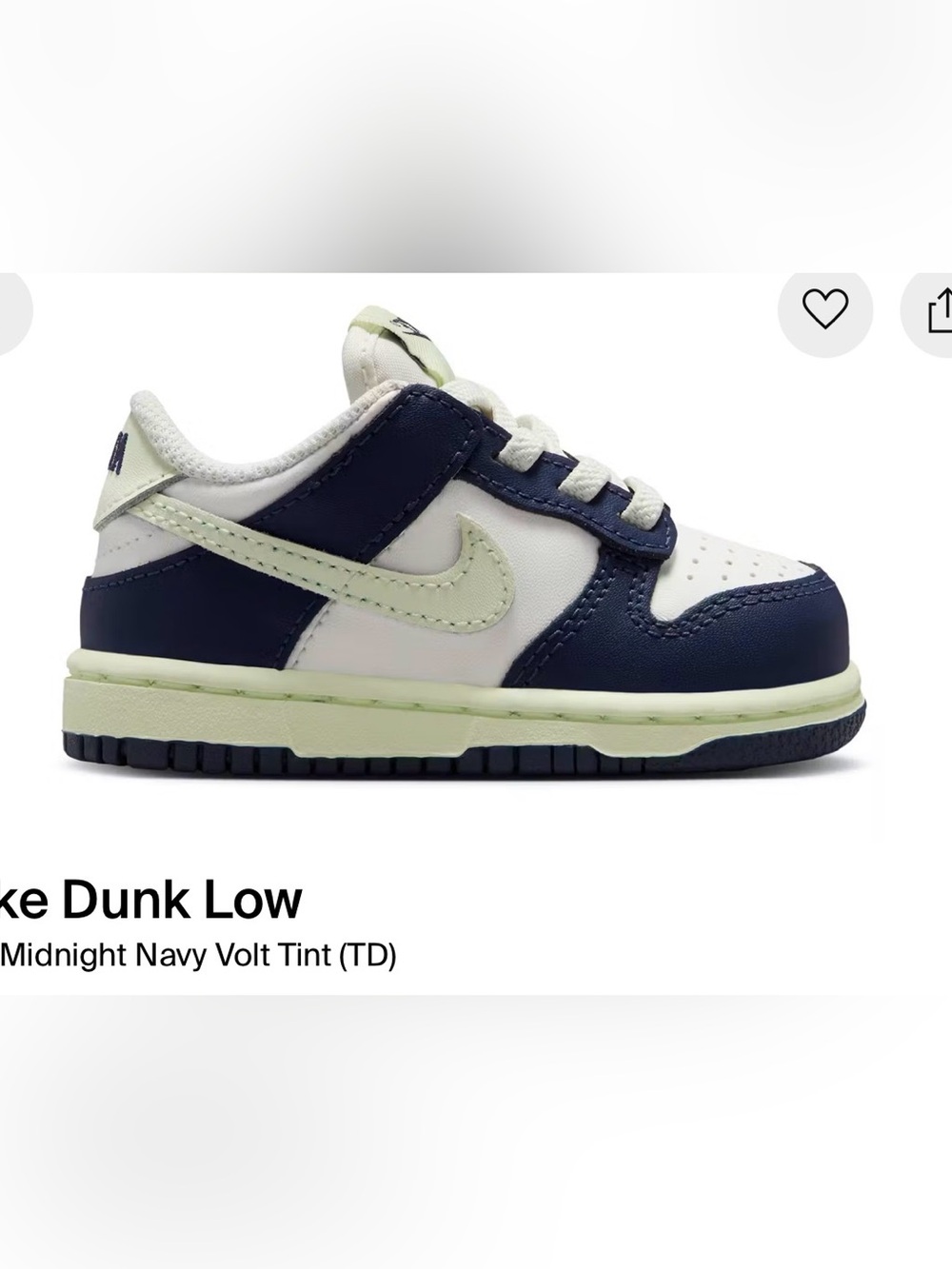 Nike Nike Dunk Low (TD) Sneakers Blue & White Baby US 10C